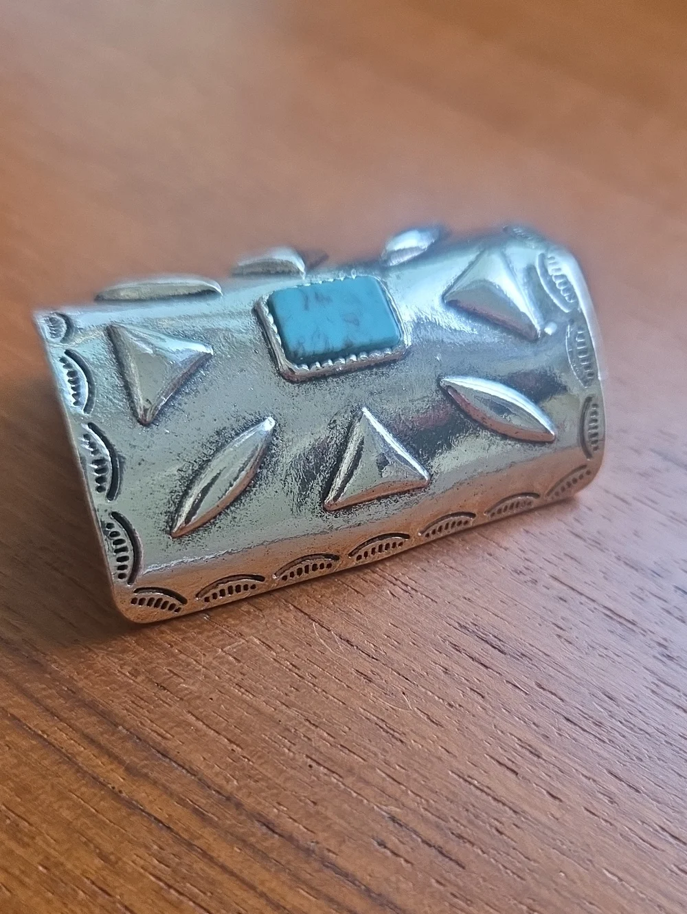 Silver Colored & Turquoise Color  Hair Cuff
